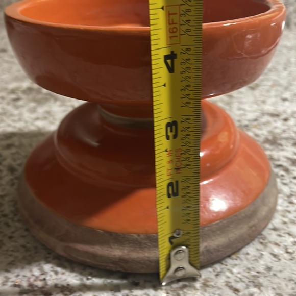 Pottery Barn Tuscan “Brigitte” Small Pillar Candle Holder - Picture 9 of 10